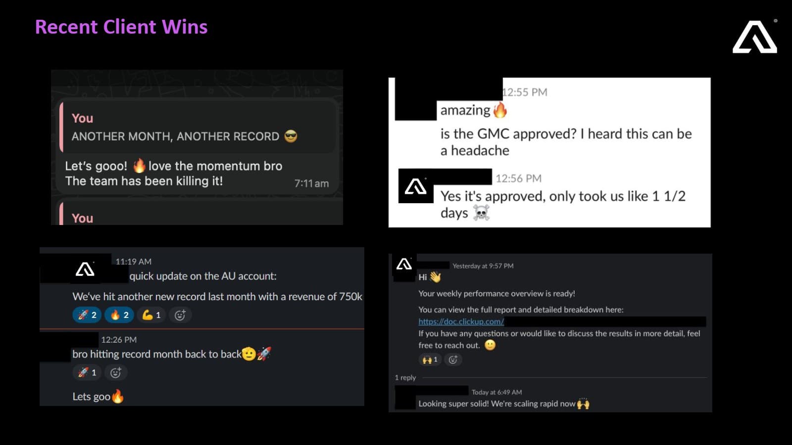 Client channel messages